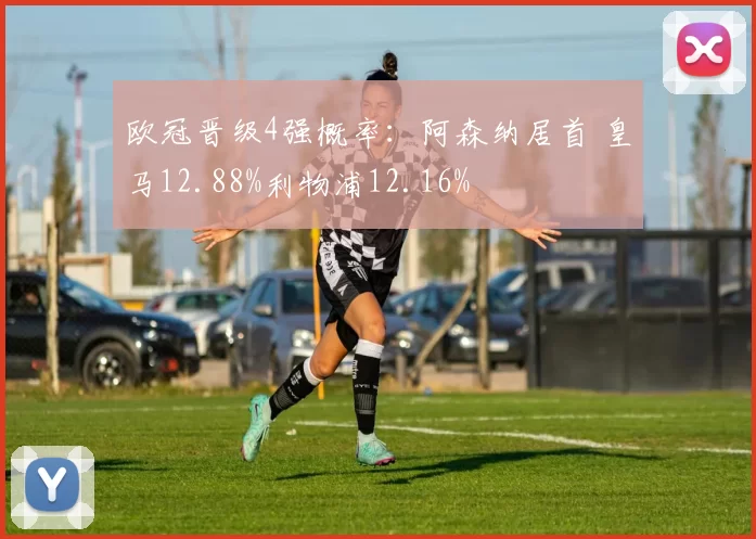 欧冠晋级4强概率:阿森纳居首 皇马12.88%利物浦12.16%